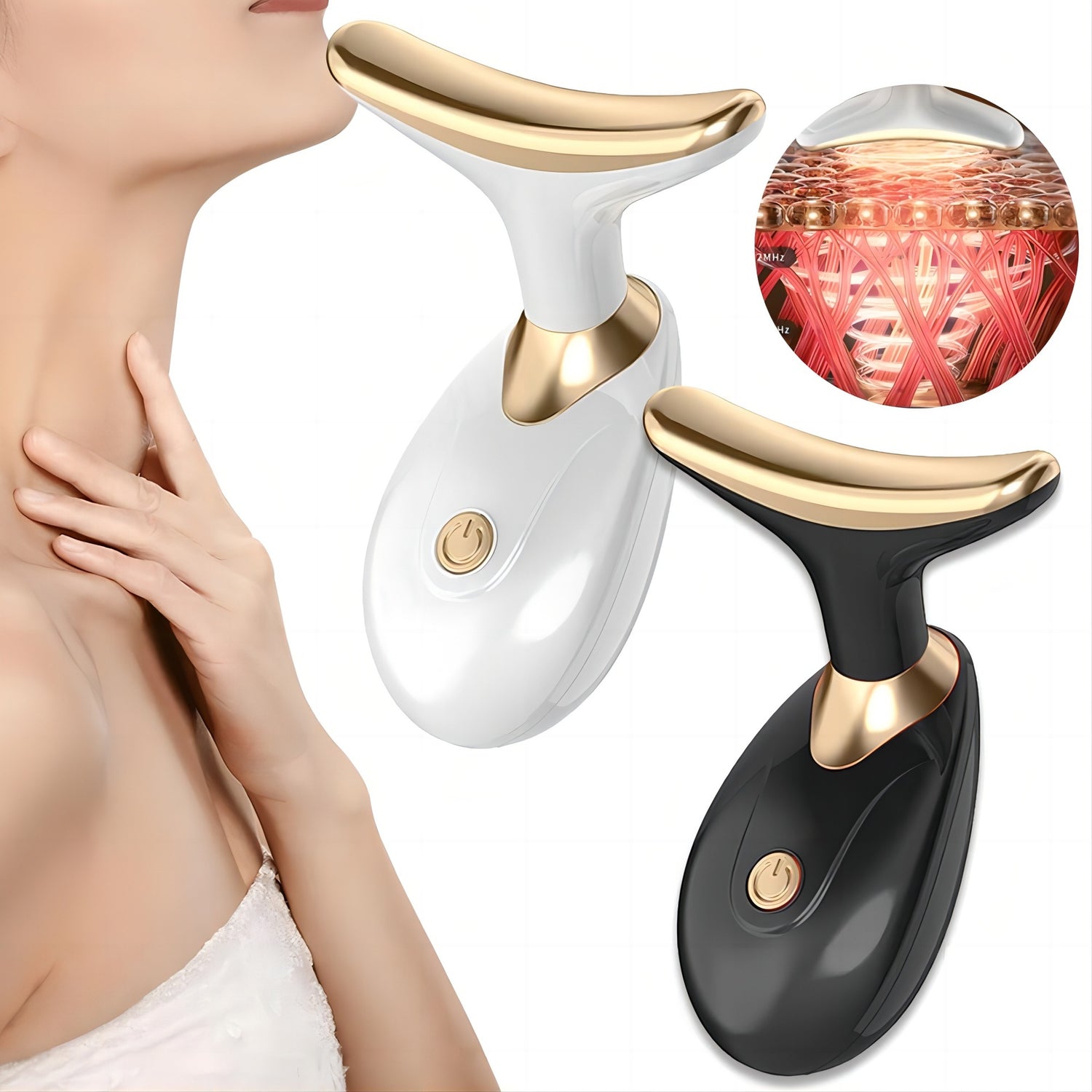 Cross-border Beauty Instrument Facial Introduction Instrument Household Desalination Neck Pattern Massage Instrument Portable Beauty Instrument Electric Pull Tightening